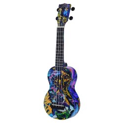 Mahalo Art Series soprano ukulele GRAFITI