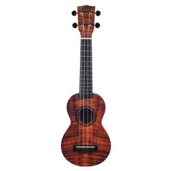 Artist Elite Series Sopran Mahalo Ukulele - Photo Flame Koa : w/bag