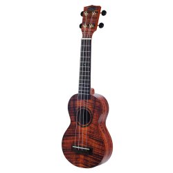 Artist Elite Series Sopran Mahalo Ukulele - Photo Flame Koa : w/bag