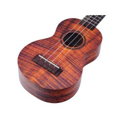 Artist Elite Series Sopran Mahalo Ukulele - Photo Flame Koa : w/bag
