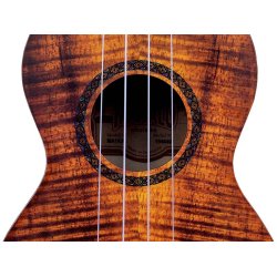 Artist Elite Series Sopran Mahalo Ukulele - Photo Flame Koa : w/bag