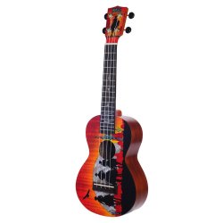 Mahalo Artist Elite Series Concert Ukulele - Wild West : w/bag