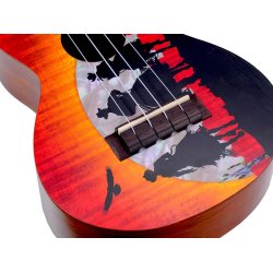 Mahalo Artist Elite Series Concert Ukulele - Wild West : w/bag