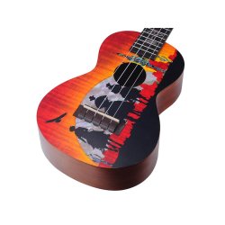 Mahalo Artist Elite Series Concert Ukulele - Wild West : w/bag