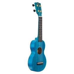 Mahalo Slimline Series Soprano Ukulele - Blue med taske