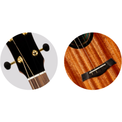 Flight Nomad Baritone Ukulele - Natural : All Solid