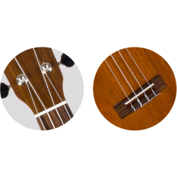 Flight: LUS-5 Heritage Con-Neck Soprano Ukulele : Includes Premium Gig Bag