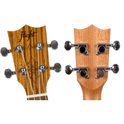 Flight: DUS320 Soprano Ukulele - Zebrano B&S (With Bag)