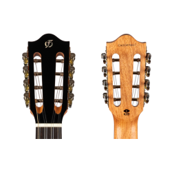 Flight Iris 8 strings Tenor Electro Ukulele - Black : Solid Top, 8 String