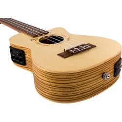 Flight DUC328CEQ Elec Concert Ukulele - Zeb B&S : Includes Gig Bag