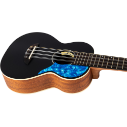 Flight Iris 8 strings Tenor Electro Ukulele - Black : Solid Top, 8 String