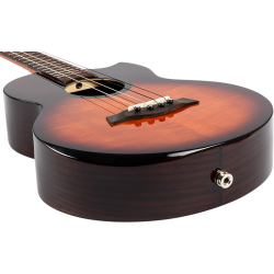 Flight Navigator Baritone Electro Ukulele - Tobacco Burst : All Solid