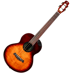 Flight Navigator Baritone Electro Ukulele - Tobacco Burst : All Solid