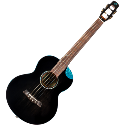 Nighthawk Baritone Electro Ukulele - Black : All Solid
