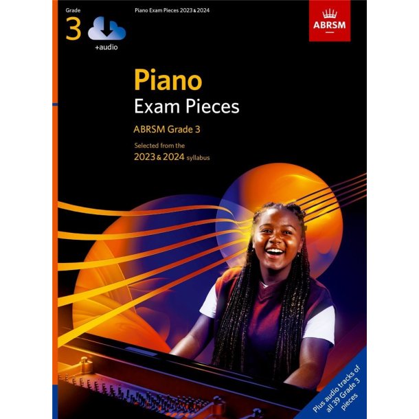 ABRSM Piano Exam Pieces 2023-2024 Grade 3 + Audio : Selected from the 2023 & 2024 syllabus