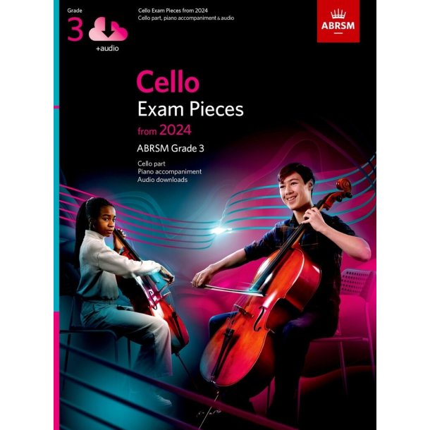 Cello Exam Pieces from 2024, ABRSM Grade 3 : Cello Part, Piano Accompaniment & Audio