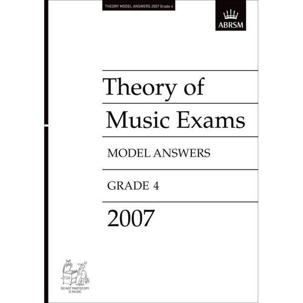 Theory Of Music Exam Model Answers - Gr 4 (2007)