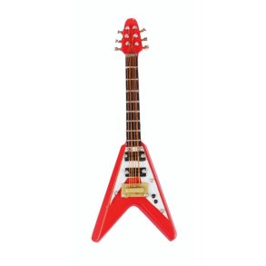 Magnet Electric Guitar (V) red 10 cm