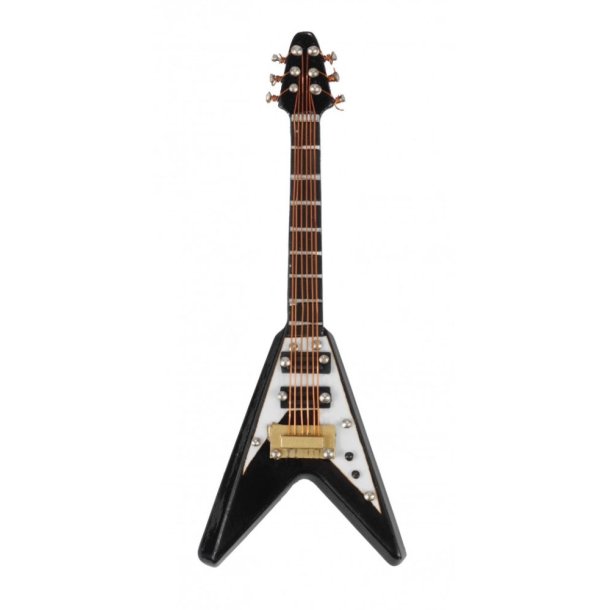 Magnet Electric Guitar (V) black 10 cm