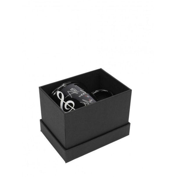 Mug ''All I need is music'' black