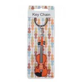 Keyring violin 3D metal