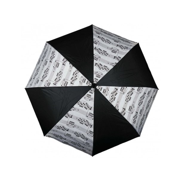 Mini umbrella sheet music black/white