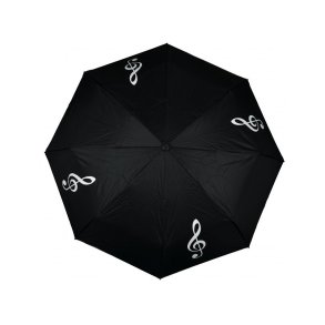 Mini umbrella g-clef black/white