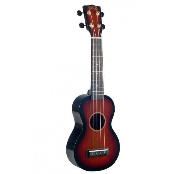 Mahalo Java Series Soprano Ukulele - 3 Tone Sunburst Med taske