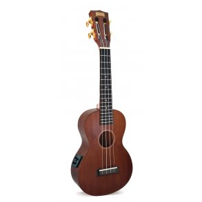 Mahalo Java Series Concert Electro Ukulele - Trans Brown With Padded Bag & Shoulder Straps