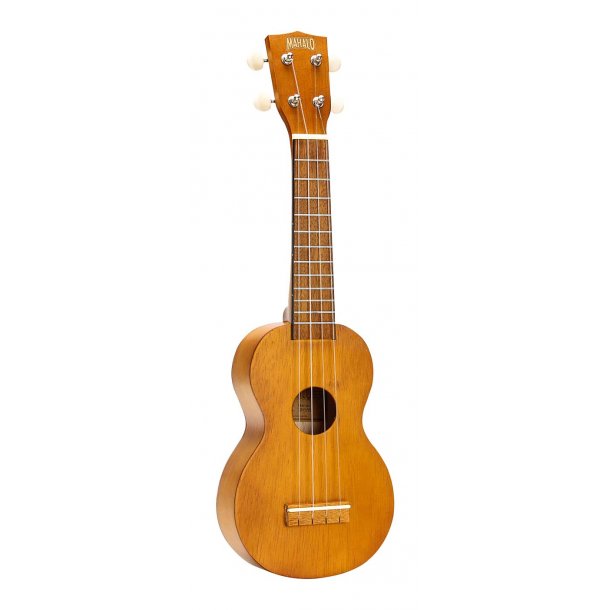 Mahalo Kahiko Series Soprano Ukulele - Trans Brown Med taske