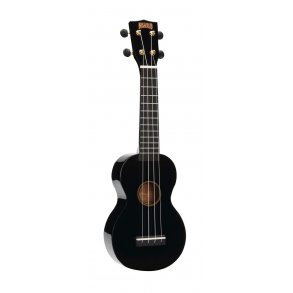 Mahalo Rainbow Series Soprano Ukulele - Black Med taske