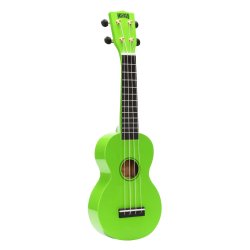 Mahalo Rainbow Series Soprano Ukulele - Green Med taske