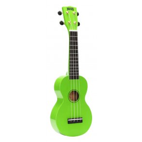 Mahalo Rainbow Series Soprano Ukulele - Green Med taske