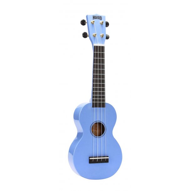 Mahalo Rainbow Series Soprano Ukulele - Light Blue Med taske