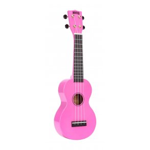 Mahalo Rainbow Series Soprano Ukulele - Pink Med taske