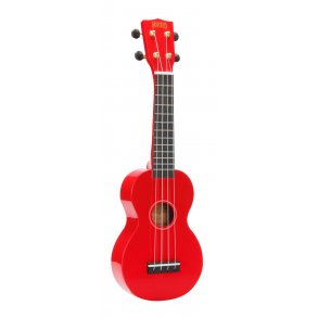 Mahalo Rainbow Series Soprano Ukulele - Red With gig bag