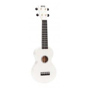 Mahalo Rainbow Series Soprano Ukulele - White Med taske
