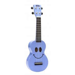 Mahalo Smiley Series Soprano Ukulele - Light Blue Med taske