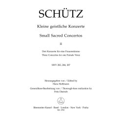 Kleine geistliche Konzerte - Sch&uuml;tz, Heinrich