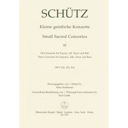 Kleine geistliche Konzerte - Sch&uuml;tz, Heinrich
