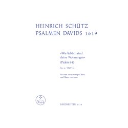 Wie lieblich sind deine Wohnungen - Sch&uuml;tz, Heinrich