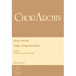 O, sing unto the Lord - Purcell, Henry