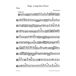 O, sing unto the Lord - Purcell, Henry