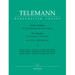Six Sonatas - Telemann, Georg Philipp