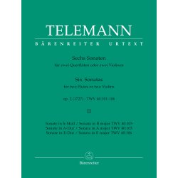 Six Sonatas - Telemann, Georg Philipp