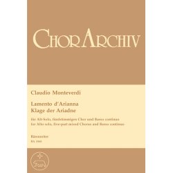 Lamento d'Arianna - Klage der Ariadne - Monteverdi, Claudio