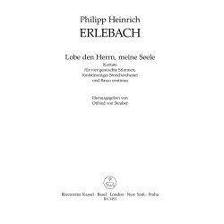 Lobe den Herrn, meine Seele - Erlebach, Philipp Heinrich