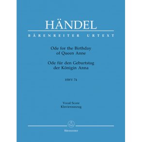 Ode for the Birthday of Queen Anne - Händel, Georg Friedrich