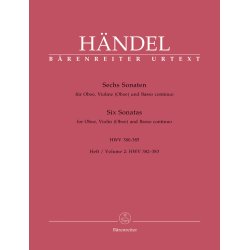 Six Sonatas - H&auml;ndel, Georg Friedrich