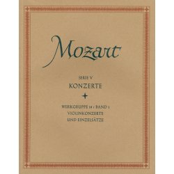 Concertos for Violin and Orchestra, Single Movements - Mozart, Wolfgang Amadeus